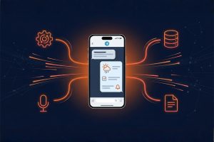 Schéma d'un agent IA personnel sur Telegram connecté à ses outils via n8n : mémoire, voix, documents et calendrier