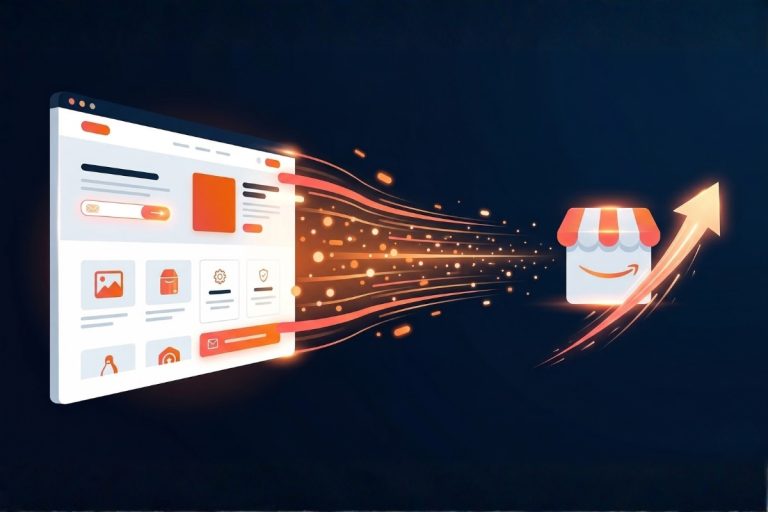 Site de marque WordPress envoyant du trafic qualifié vers Amazon via Amazon Attribution pour booster le ranking organique