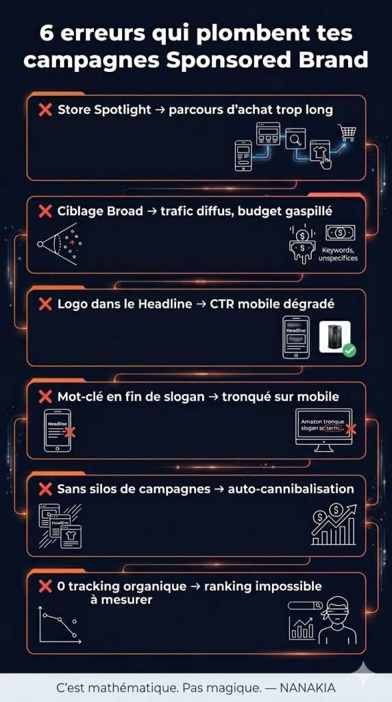 les 6 erreurs qui plombent les campagnes brand
