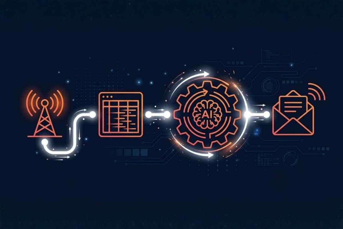 Workflow newsletter automatique : chaîne de production RSS vers IA vers Brevo